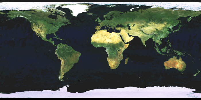mapa satelital de la tierra